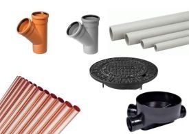Pipes, waste, shafts, hatches