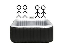 Mobile whirlpools for 4 persons