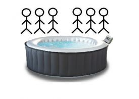 Mobile whirlpools for 6 persons