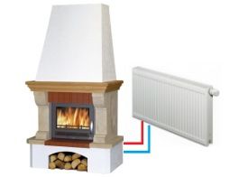 Fireplace kits hot water