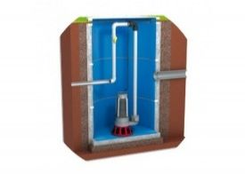 Sewerage, sumps, treatment plant