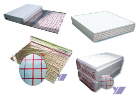 Flat insulating boards with foil
