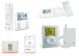 Wireless thermostats programmable