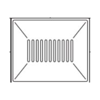 Náhradní díl pro HAAS+SOHN - GAMA MINI 2 PLECH,V.V.- Rošt velký (400x332)