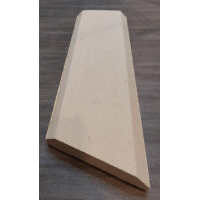 Náhradní díl pro HAAS+SOHN - LUŽ s vym.,ohybane sklo- Cihla 101 (šamot) 30x120x375