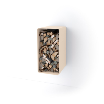 Stojan na dřevo FLAMINGO DELUXE ® 1, krémová (Malia)