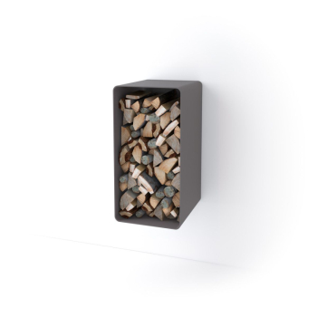 Stojan na dřevo FLAMINGO DELUXE ® 1, šedá (Malia)