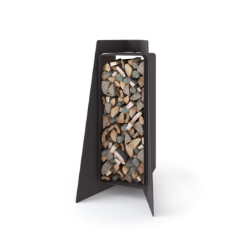 Stojan na dřevo FLAMINGO DELUXE ® 3, černá (Island)