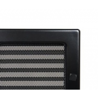 Kratki mřížka černá lakovaná 17x37 s žaluzií