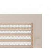Kratki mřížka Oskar krémová lakovaná 17x17 s žaluzií