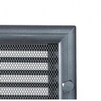 Kratki mřížka Oskar grafitová lakovaná 22x22 s žaluzií