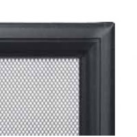 Kratki mřížka Oskar černá lakovaná 11x24 bez žaluzie