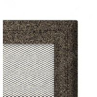 Kratki mřížka Oskar černo-zlatá lakovaná 11x42 bez žaluzie