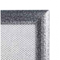 Kratki mřížka Oskar černo-stříbrná lakovaná 22x22 bez žaluzie