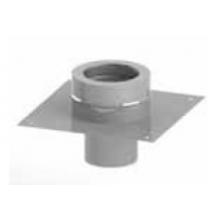 Základová deska pro komínové prodloužení KS405 130 mm (síla plechu 1,0 mm + izolace 32 mm)