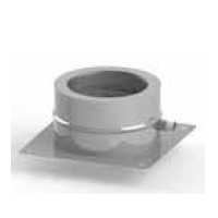 Základová deska s bočním odtokem kondenzátu pro montáž na sokl KS406 250 mm (síla plechu 1,0 mm + izolace 32 mm)