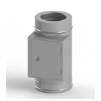 Dvířkový díl KS407 160 mm (síla plechu 1,0 mm + izolace 50 mm)