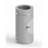 Komínový díl s kontrolním otvorem KS409 350 mm (síla plechu 1,0 mm + izolace 50 mm)