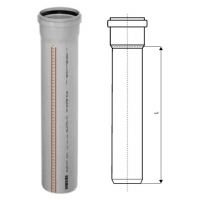 HTEM trubka s hrdlem DN 160/1000mm