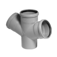 HTDA dvojitá odbočka DN 110/50/50 87°