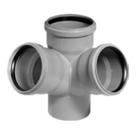 HTED rohová odbočka DN 110/110/110 45°