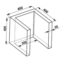 Nika průběžná 400x400mm - lehčená