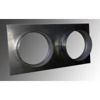 Pozinkovaný adaptér DUO 350/185, průměr 125mm