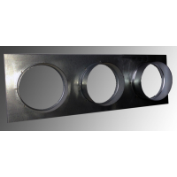 Pozinkovaný adaptér TRIO 490/185, průměr 125mm