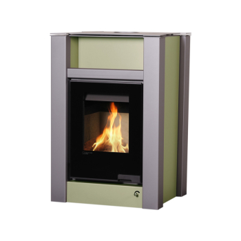 Krbová kamna AQUAFLAM VARIO ® LEND 11kW olivová (teplovzdušná verze)