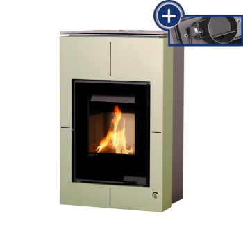 Krbová kamna AQUAFLAM VARIO ® SAPORO 11/7kW olivová, elektronická regulace