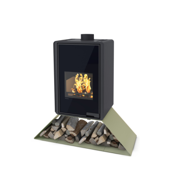 Krbová kamna FLAMINGO DELUXE ® SENAI, olivová