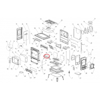 La Nordica - zábrana do topeniště pro kamna ISETTA - ISOTTA