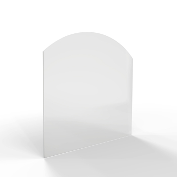 Sklo pod kamna - FLAMINGO Oblouk 1000x1000 mm / R725 / 6 mm