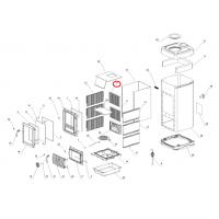 La Nordica - MAX, SUPER MAX, GEMMA, VICENZA - zadní náhradní díl do topeniště