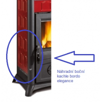 La Nordica - náhradní boční kachle Elegance bordo