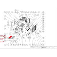 JOTUL náhradní rošt F 100, I 150/I160 -  pevná část zadní