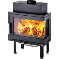 HAAS+SOHN - SOHO_rohová krbová vložka home, pravá, černá