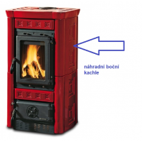 La Nordica - náhradní kachle pro kamna GAIA bordo