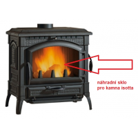 La Nordica - náhradní sklo pro kamna ISOTTA, THERMOISOTTA, CLARA