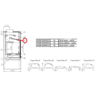 Náhradní díl pro HAAS+SOHN - Clona střední VAASA PLUS / HANKO V 25*160*450 LACFIRE 1500 - 430815015024