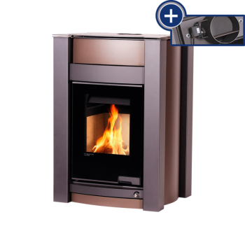 Krbová kamna AQUAFLAM VARIO ® KALMAR 11/7kW hnědá - sametová, elektronická regulace