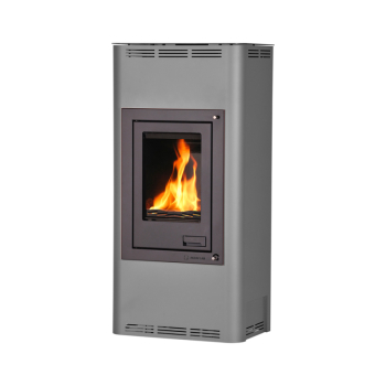 Krbová kamna AQUAFLAM ® 7 s výměníkem - šedá, manuální regulace