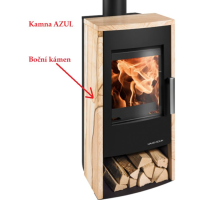 Náhradní díl pro HAAS+SOHN - KÁMEN BOČNÍ woodstone prestige - AZUL - 30*260*930 YELLOW SANDSTONE - 429515006102