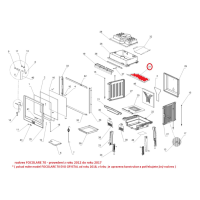 La Nordica - náhradní spodní nerezový deflektor Focolare 70