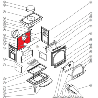 JOTUL - Back plate F 3 TD, F 3 MF - 12015187