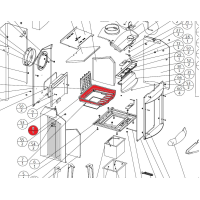 Jotul - I 350 / F 350 - Burnplate rear