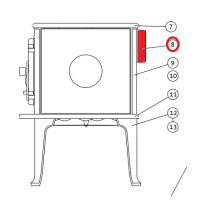JOTUL - flue outlet for F 601 / F 602 N / F 602 - 125mm - 12014343