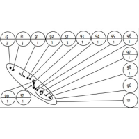 Jotul - side door handle for stove F 600