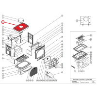 Jotul - náhradní litinová horní deska pro F 3 TD / TDA / F 3 MF - 156107 - černý lak