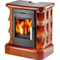 HAAS+SOHN - MANTA - černá, kachle medovník, kachlový top+sokl